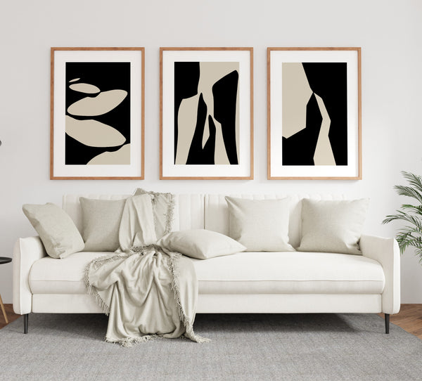 مجموعة تابلوه - متعدد الألوان - 3 قطع - 60×120 سم