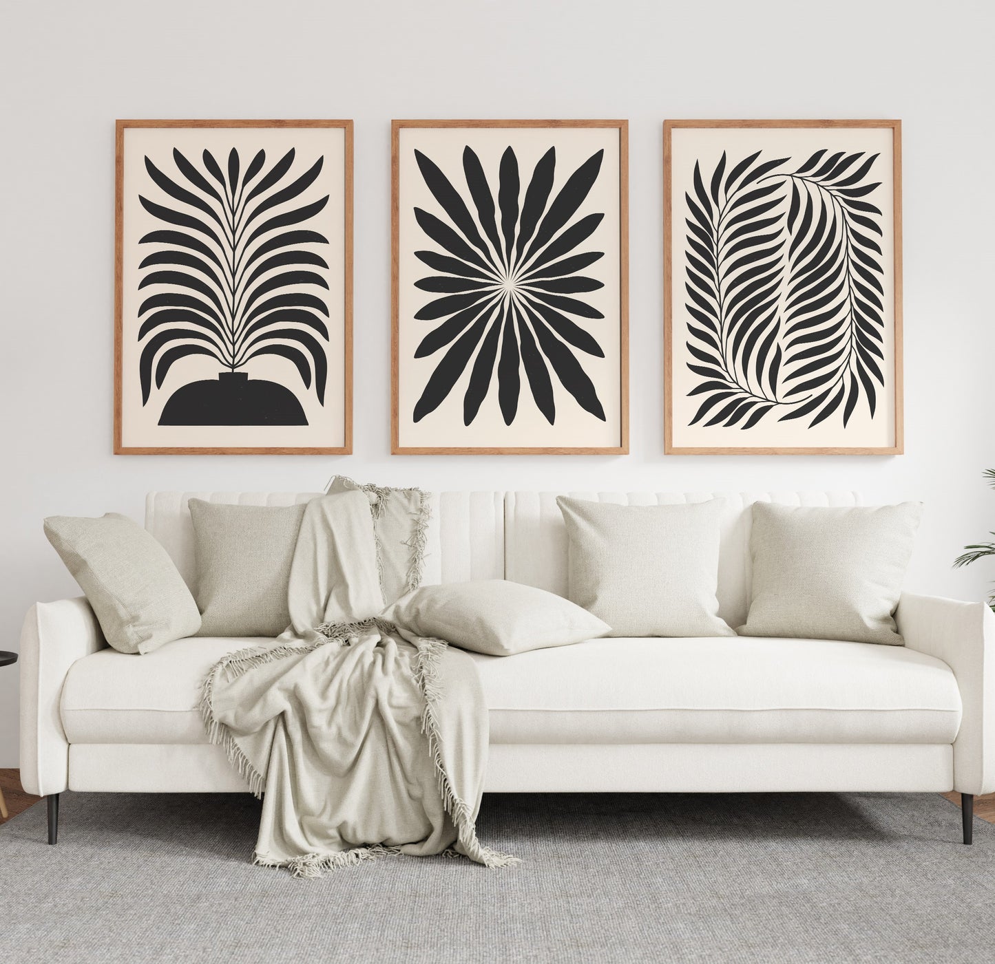 مجموعة تابلوه - متعدد الألوان - 3 قطع - 60×120 سم