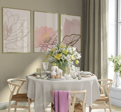 مجموعة تابلوه - متعدد الألوان - 3 قطع - 60×120 سم