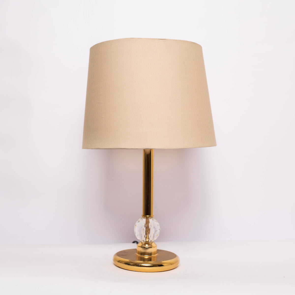 Table Lamp - Steel - Gold & Off White - 50x28 cm