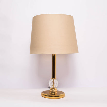 Table Lamp - Steel - Gold & Off White - 50x28 cm