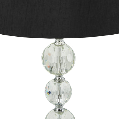 Floor Lamp - Steel -Silver & black - 150x40 cm