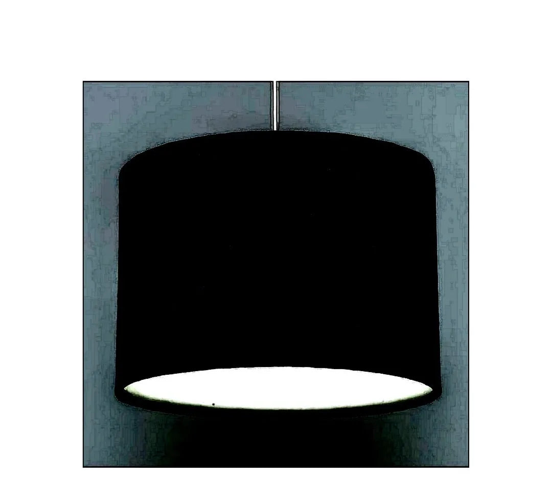 Ceiling Lamp - Fabric - Black - 40x40 cm