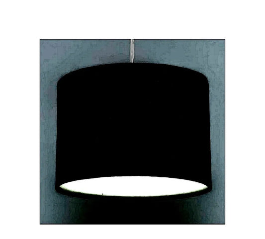 Ceiling Lamp - Fabric - Black - 40x40 cm