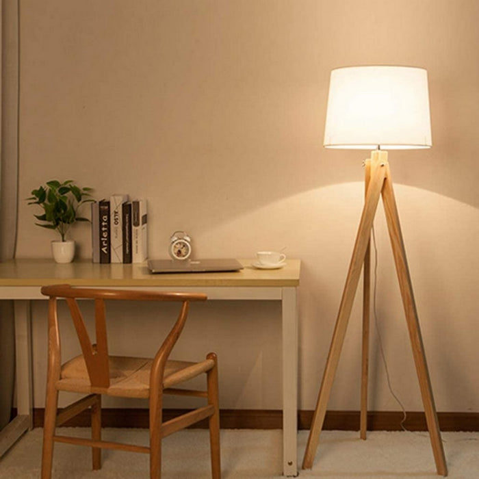 Floor Lamp - Beech Wood - Multi Color - 150x40 cm