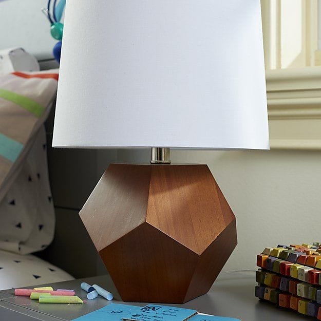 Table Lamp - Beech Wood - Multi Color - 45x28 cm