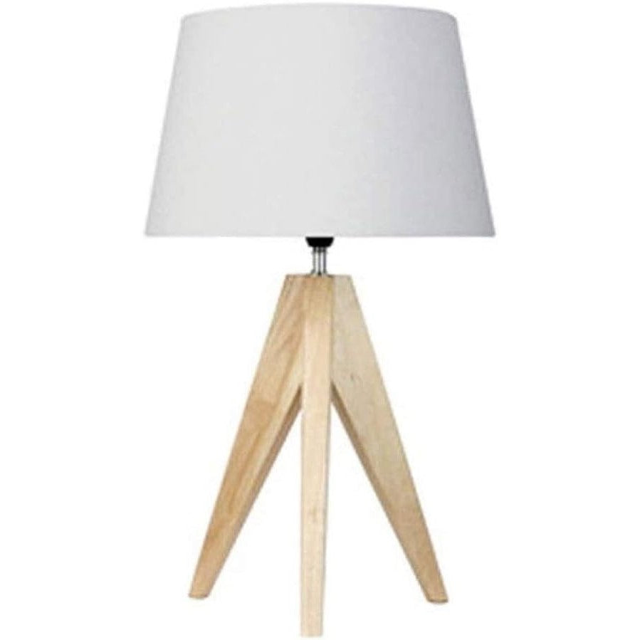 Table Lamp - Beech Wood - Multi Color - 45x28 cm