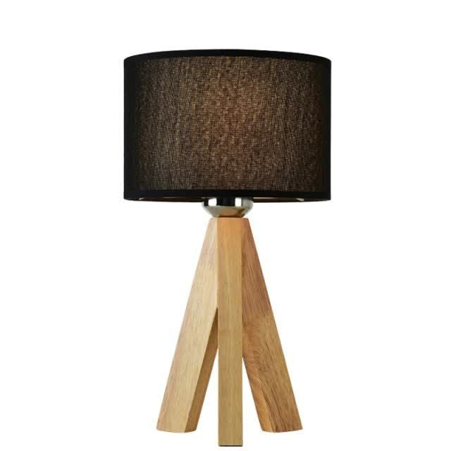 Table Lamp - Beech Wood - Multi Color - 45x28 cm
