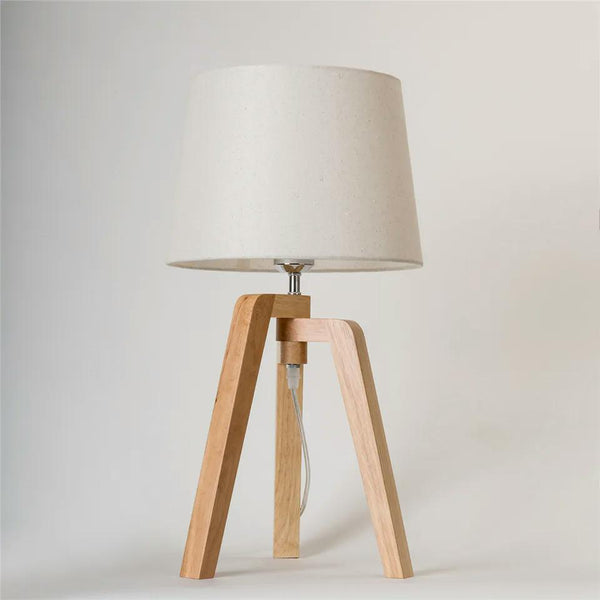 Table Lamp - Beech Wood - Multi Color - 45x28 cm