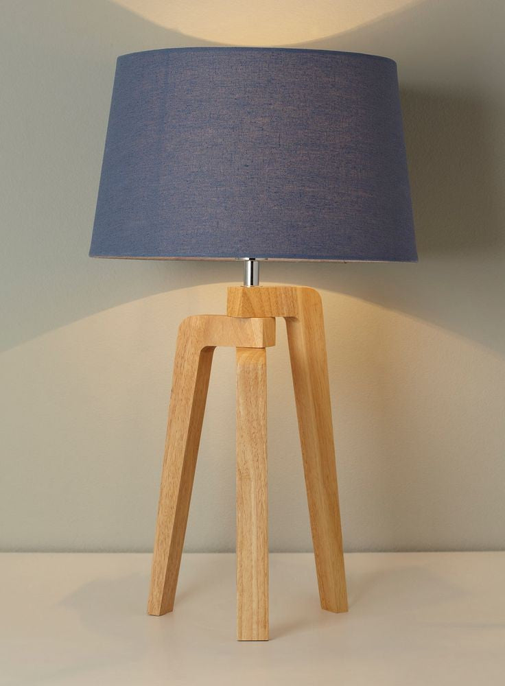 Table Lamp - Beech Wood - Multi Color - 45x28 cm