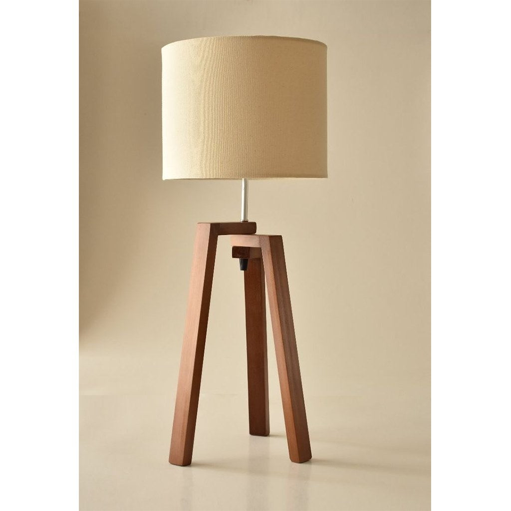 Table Lamp - Beech Wood - Multi Color - 45x28 cm