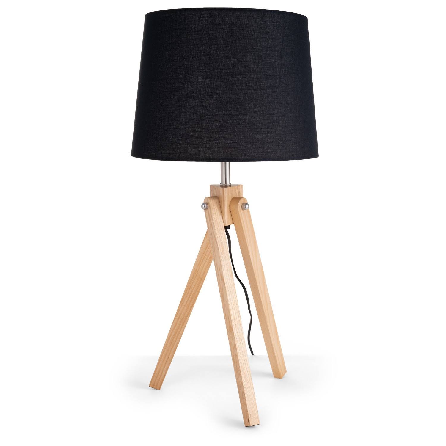 Table Lamp - Beech Wood - Multi Color - 45x28 cm