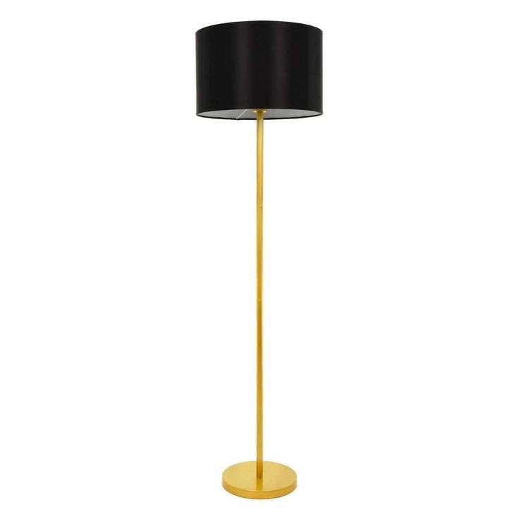 Floor Lamp - Steel - Gold & Black - 150x40 cm