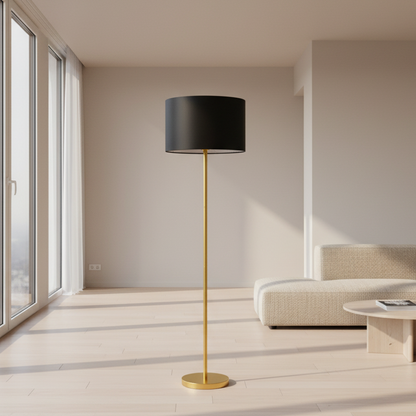 أباجوره - ستيل - ذهبي وأسود - 150×40 سم