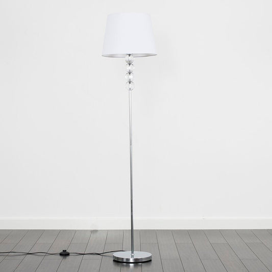 أباجوره - ستيل - فضي وأبيض - 150×40 سم