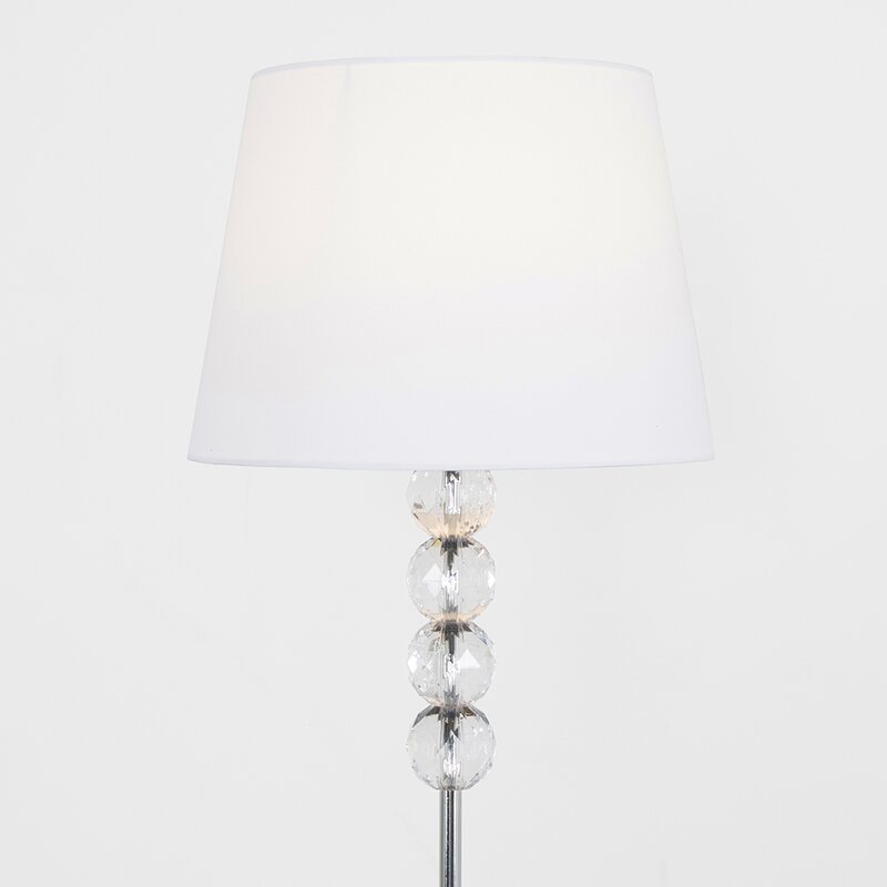 أباجوره - ستيل - فضي وأبيض - 150×40 سم