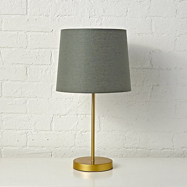 Table Lamp - Steel - Gold & Gray - 45x28 cm