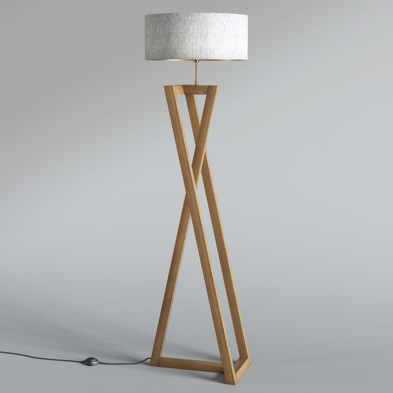 Floor Lamp - Beech Wood - Multi Color - 150x40 cm