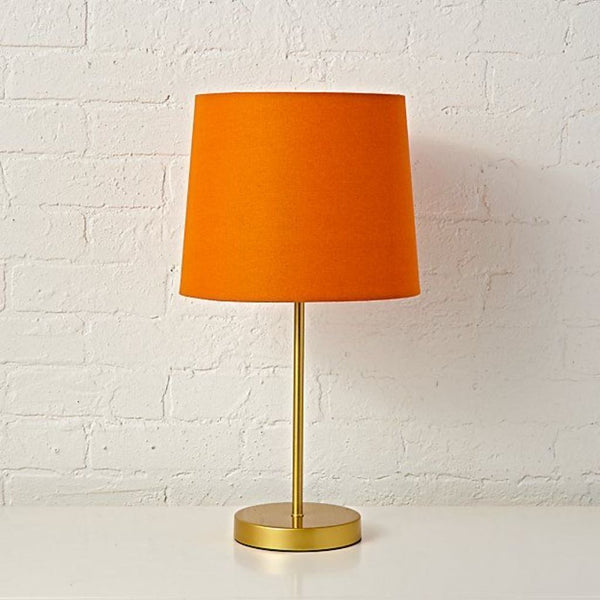 Table Lamp - Steel - Gold & Orange - 45x24 cm