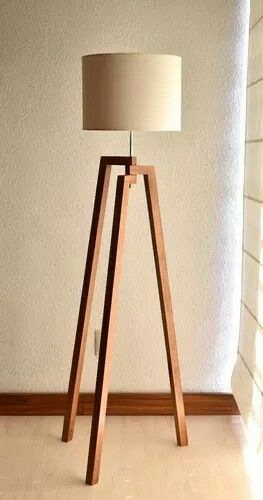 Floor Lamp - Beech Wood - Multi Color - 150x40 cm