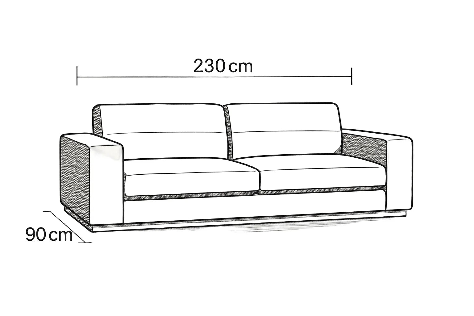 Sofa - Beech Wood - Velvet Fabric - Green - 230x90 cm - Cataloug