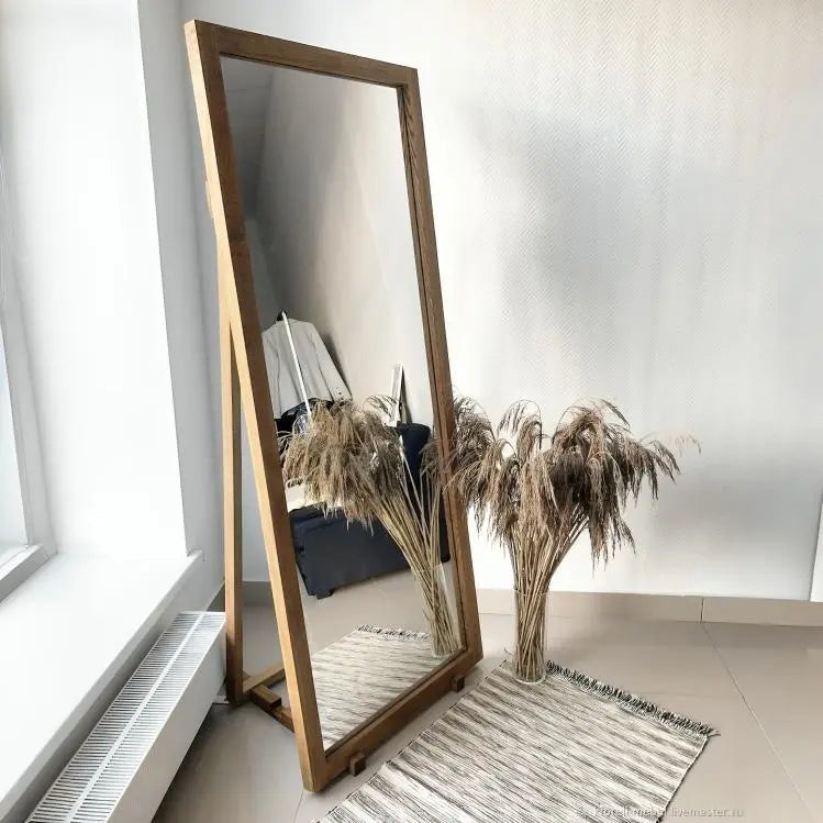 مرآة بإطار-NW-بني-70x60x175 سم