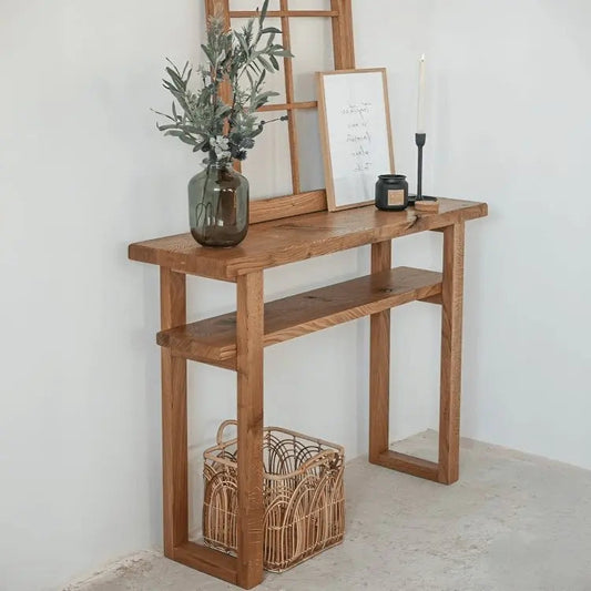 وحدة تحكم مع إطار-NW- بني- 110x29x90 سم