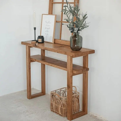 وحدة تحكم مع إطار-NW- بني- 110x29x90 سم