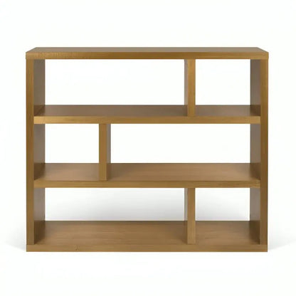 كونسول مع مرآة-NW-لون خشبي-100x29x100 سم