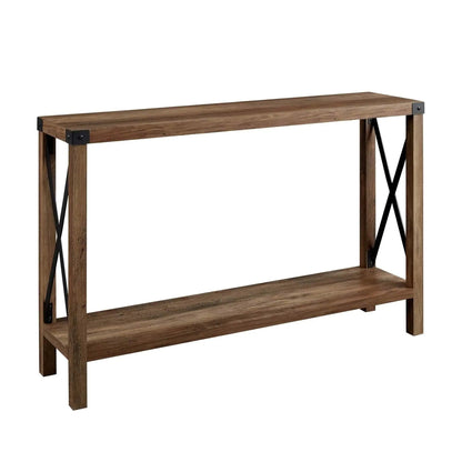 وحدة تحكم مع إطار -NW- بني-111x29x91 سم