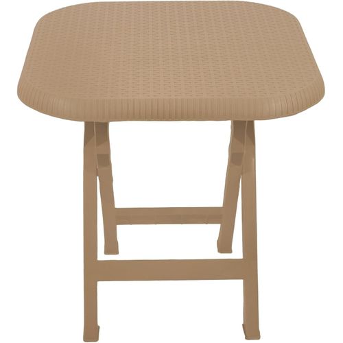 Outdoor set: 4 chairs + table - Plastic - Beige