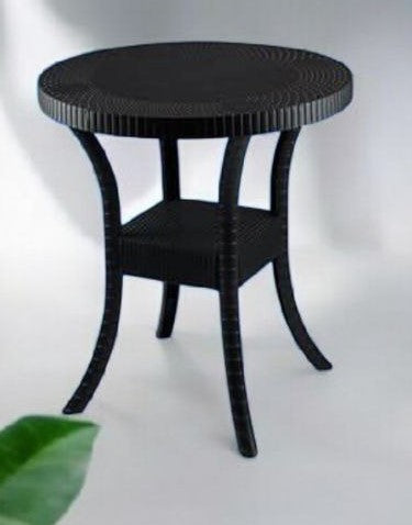 Outdoor set: 4 chairs + table - Plastic - White & Beige
