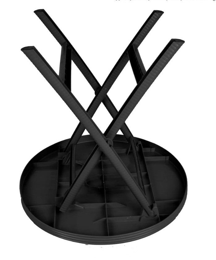Outdoor set: 2 chairs + table - Plastic - Black