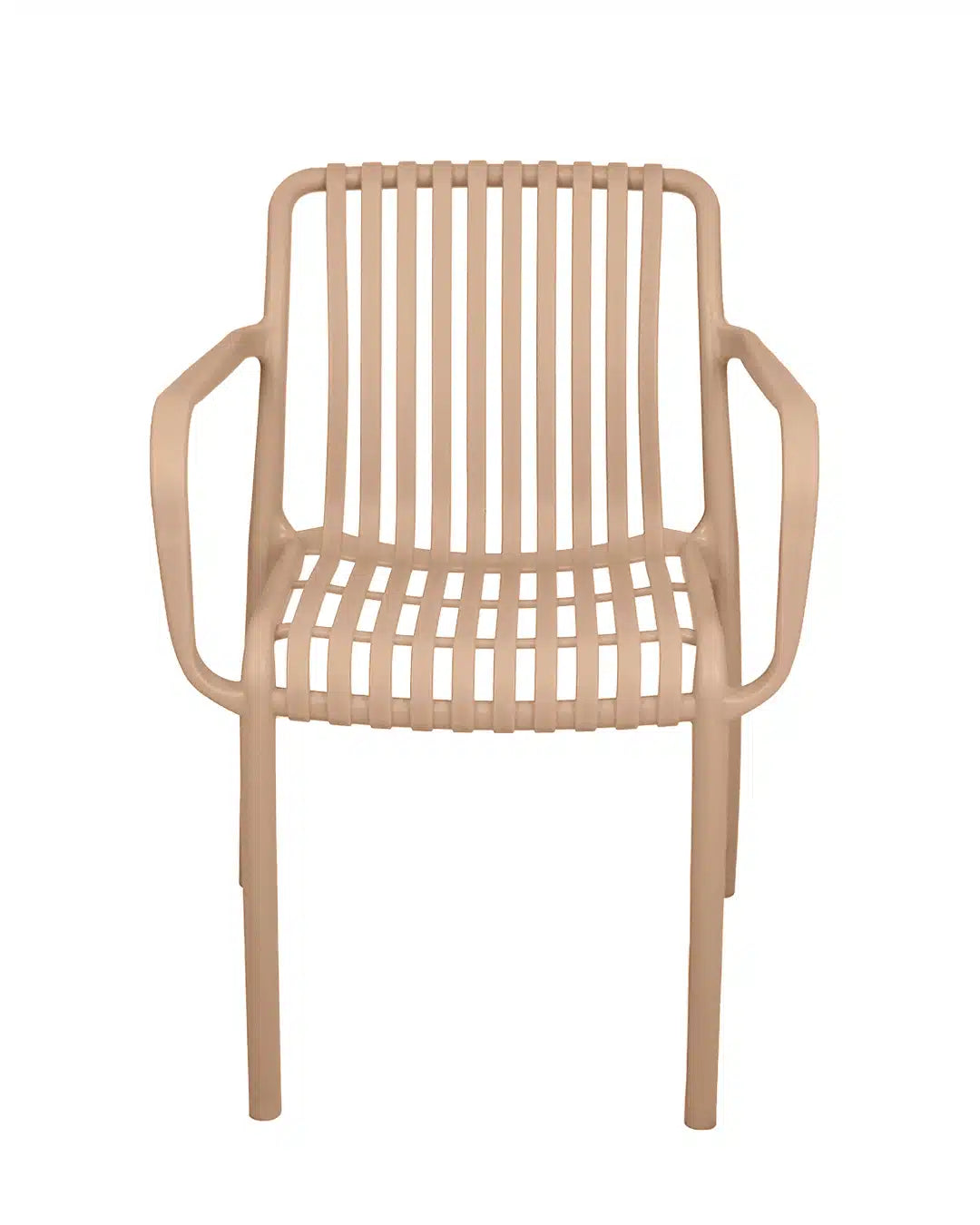 Outdoor set: 2 chairs + table - Plastic - Beige