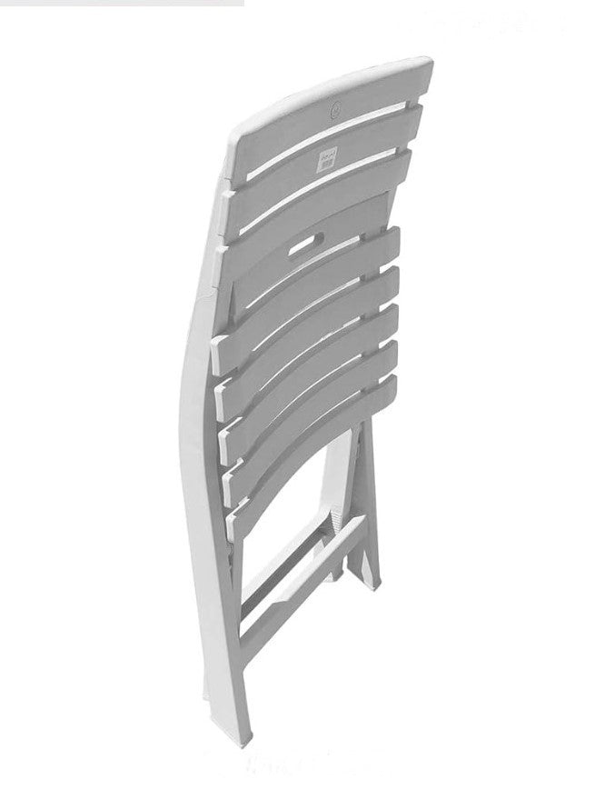 Outdoor set: 2 chairs + table - Plastic - White.