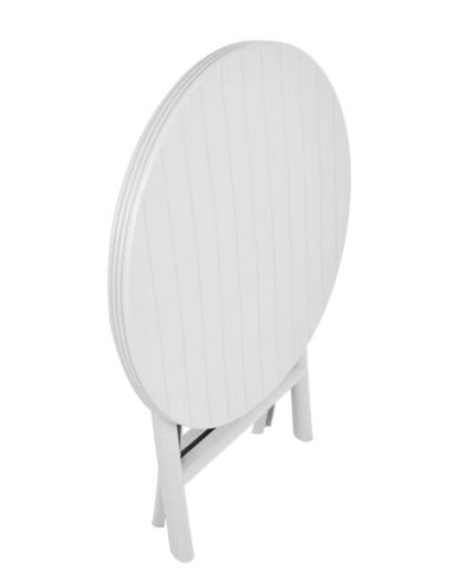 Outdoor set: 2 chairs + table - Plastic - White.