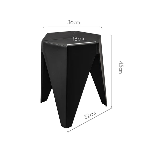Outdoor set: 2 chairs + table - Plastic - Black