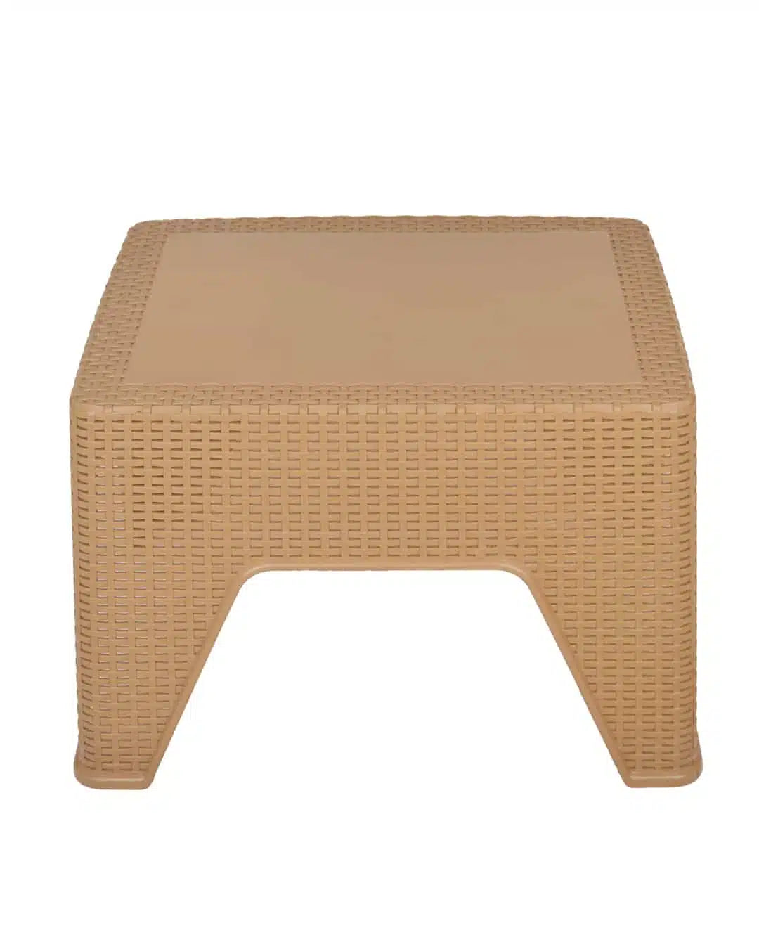 Outdoor set: 4 chairs + table - Plastic - Beige