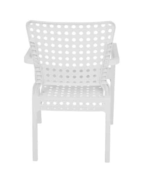 Outdoor set: 4 chairs + table - Plastic - White