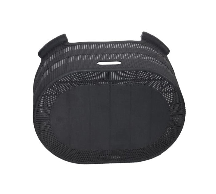 Outdoor set: 4 chairs + table - Plastic - Black