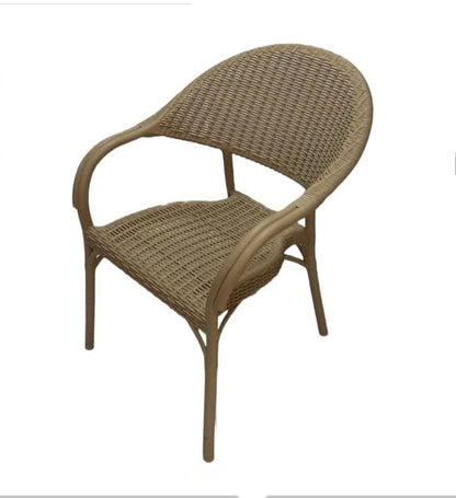 Outdoor set: 4 chairs + table - Plastic - Beige