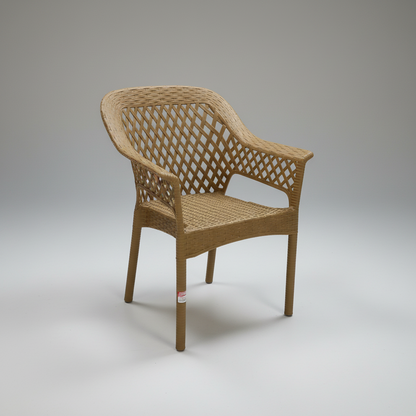 Outdoor set: 4 chairs + table - Plastic - Beige
