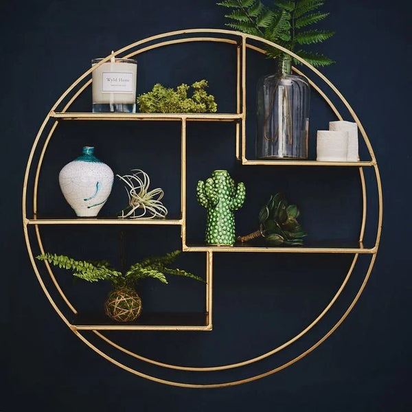 Display Unit - Steel - Glass - Gold - 100x30x100 cm - Cataloug