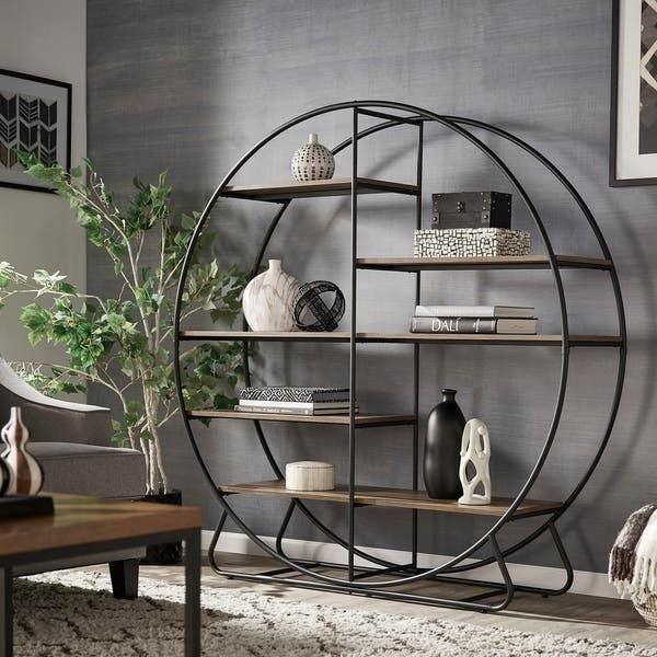 Display Unit - Steel - MDF - Black & Beige - 150x30x150 cm - Cataloug