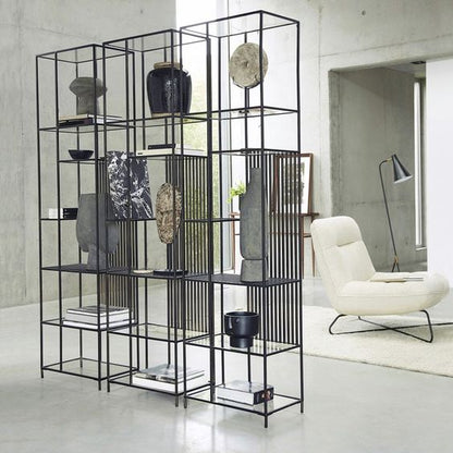 وحدة عرض - فولاذ - زجاج - أسود.SG.DU.200.0060