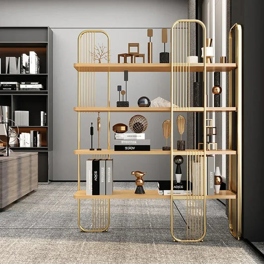 Display Unit - Steel - MDF - Gold - 200×30×120 cm - Cataloug