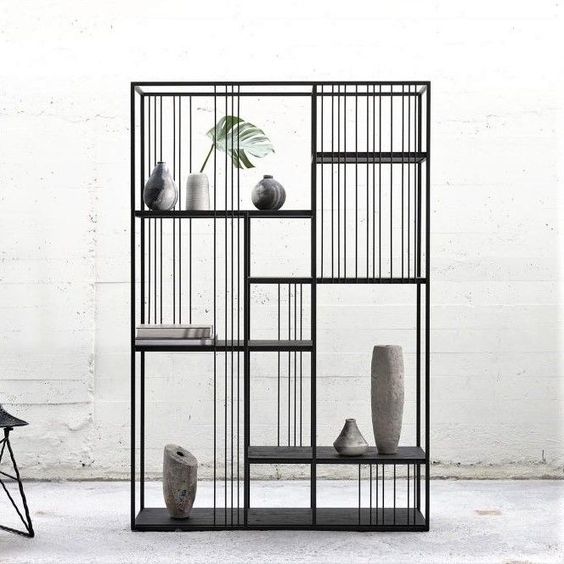 وحدة عرض - فولاذ - MDF - أسود.SG.DU.200.0066