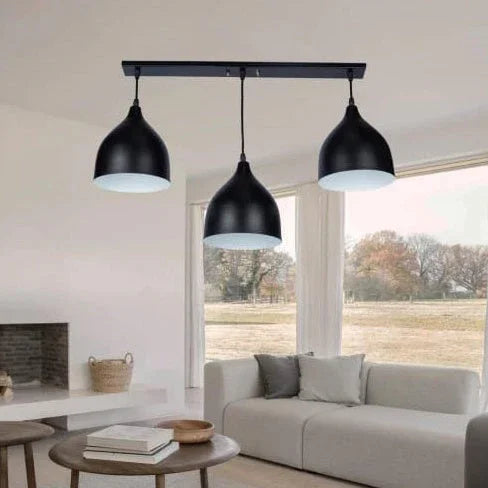 Triple ceiling lamp - Black - 50x80 cm - Cataloug