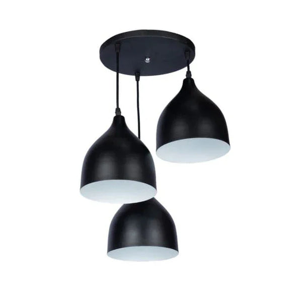Triple ceiling lamp - Black - 30x80 cm - Cataloug