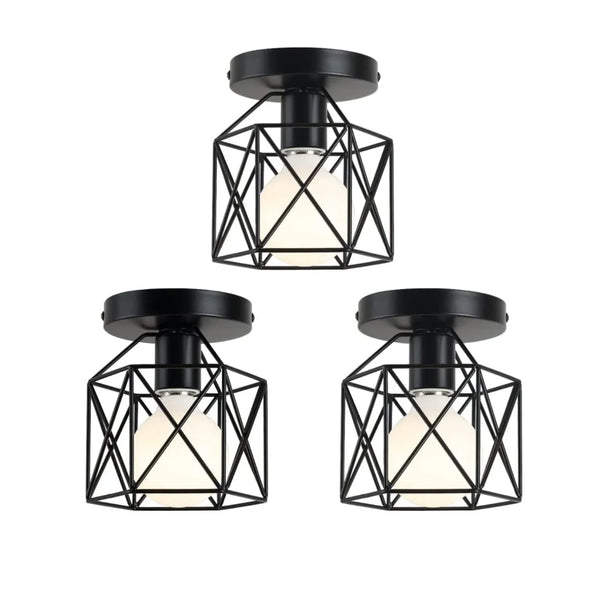 Ceiling lamp - Black - 3 pieces - Cataloug
